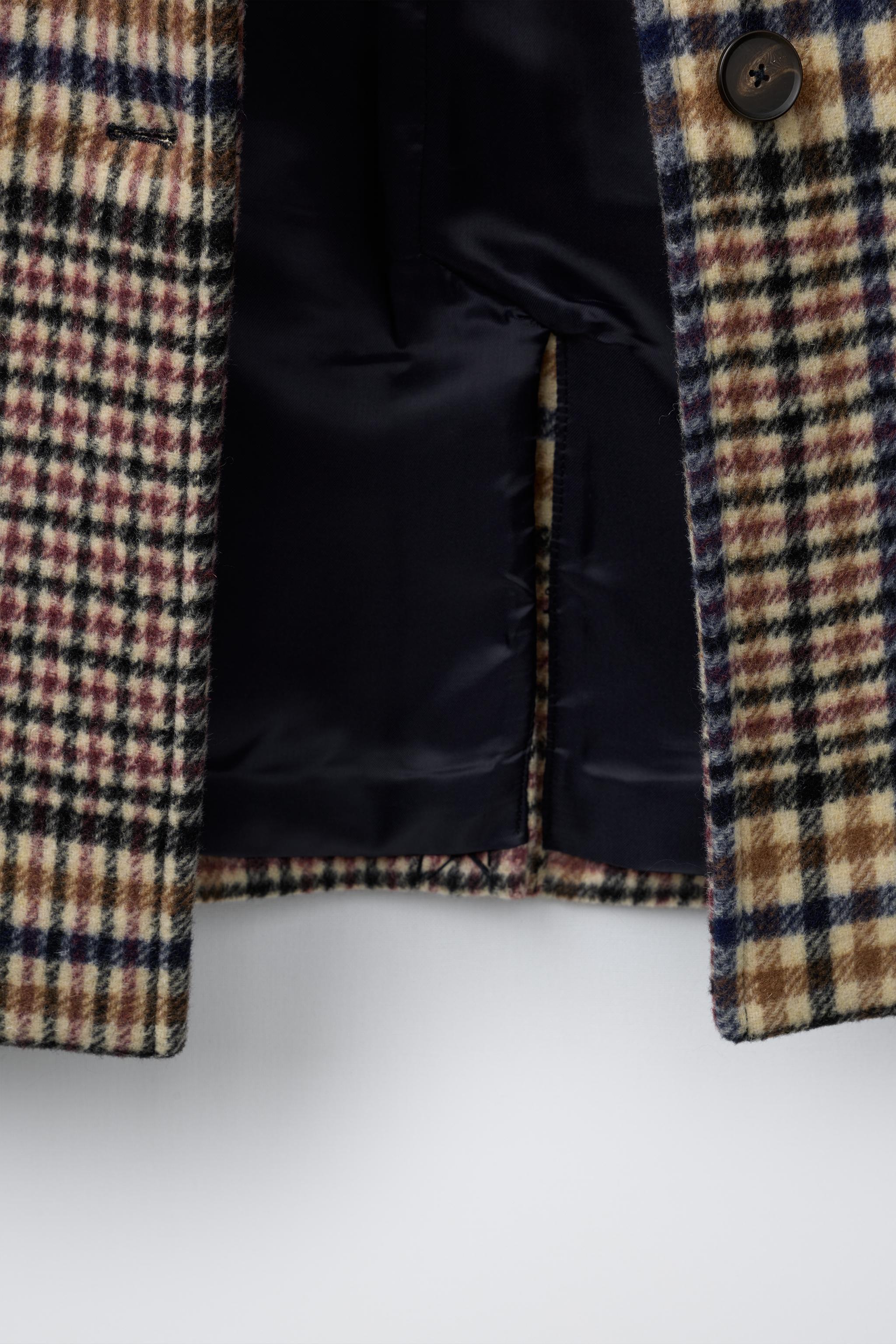 MANTEAU CARREAUX EFFET PATCHWORK