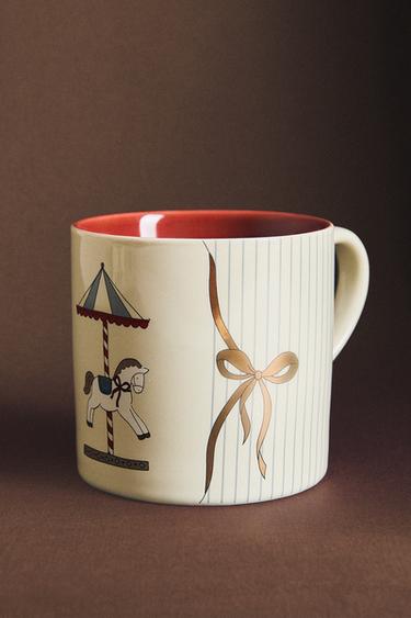 CHILDREN'S CHRISTMAS CAROUSEL MUG - Multicoloured by Zara