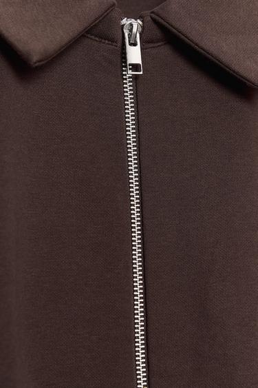 BOMBER MOLLETON PLIS - Chocolat de Zara - Image 6