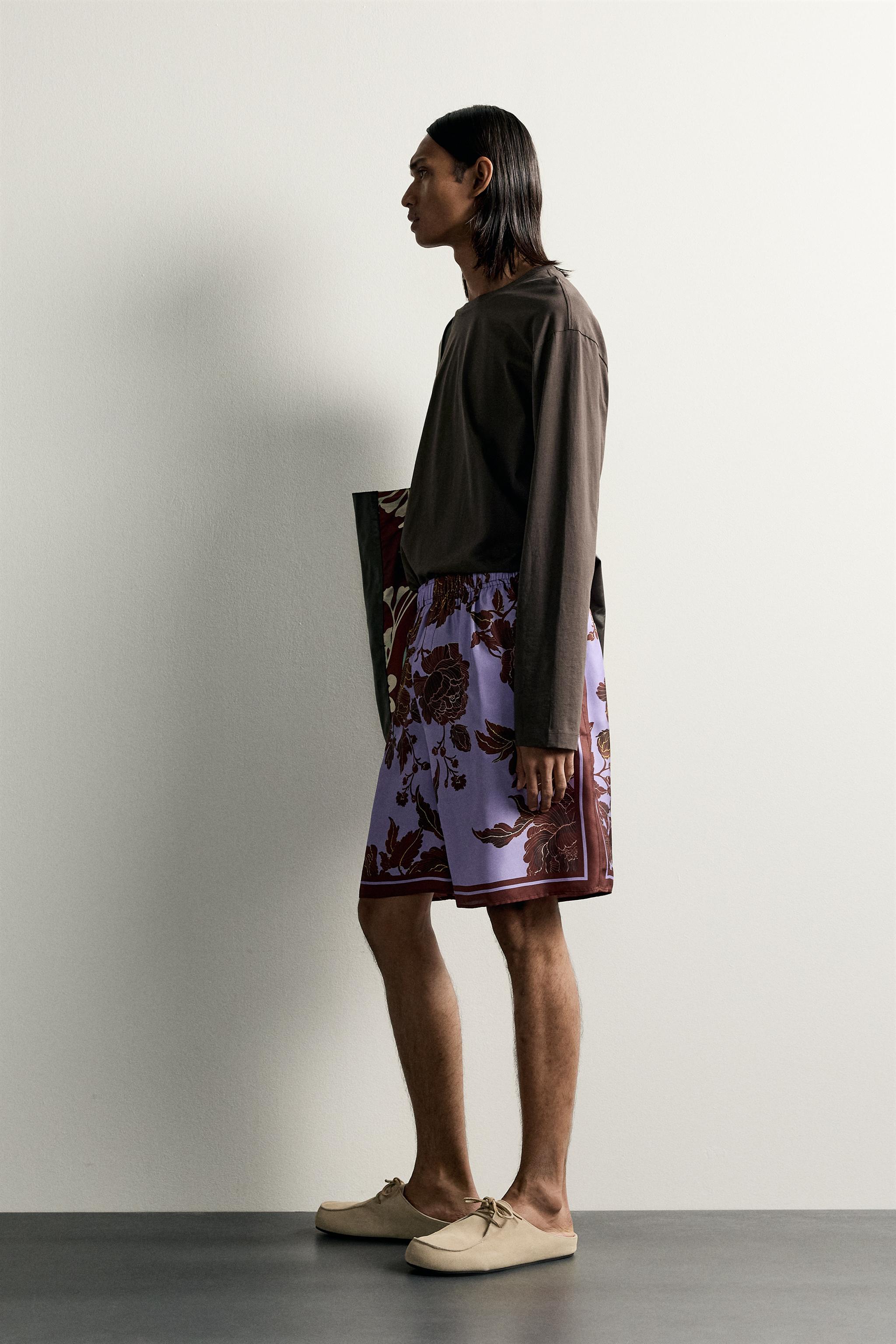 RELAXED FIT 100% SILK PRINTED COMBINED LIMITED EDITION SHORTS