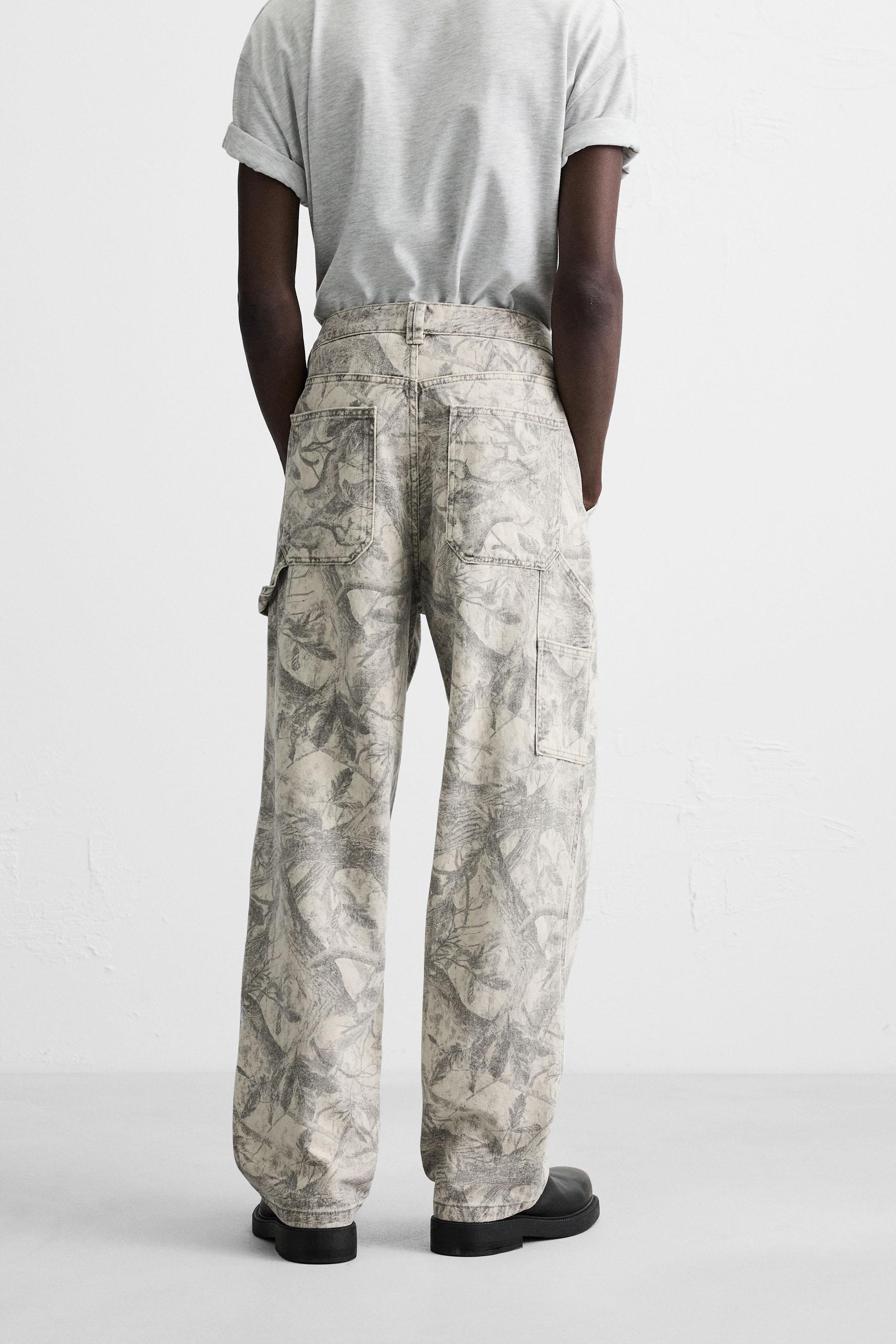 ABSTRACT PRINT CARPENTER PANTS - 026 | ZARA United States