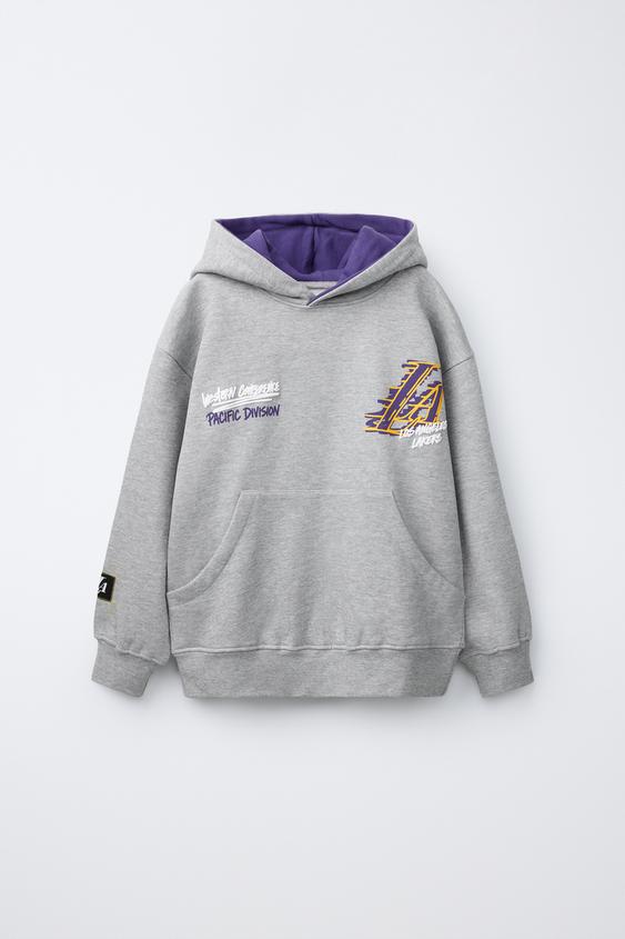 SWEAT À CAPUCHE NBA - LOS ANGELES LAKERS - Gris chiné de Zara - Image 0