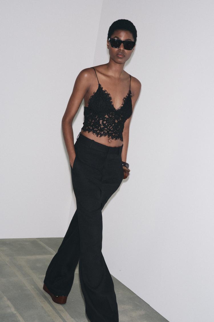 Zara Tutina Nera Corta Tutina Nera Corta Zara ZARA NEW SHORT POLKA - Main Image