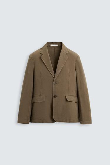 BLAZER LAVADA TRAJE - Khaki de Zara