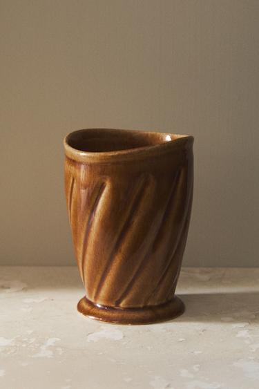 MUSTARD YELLOW RAISED DESIGN TOOTHBRUSH HOLDER - Mustard by Zara - Image 4