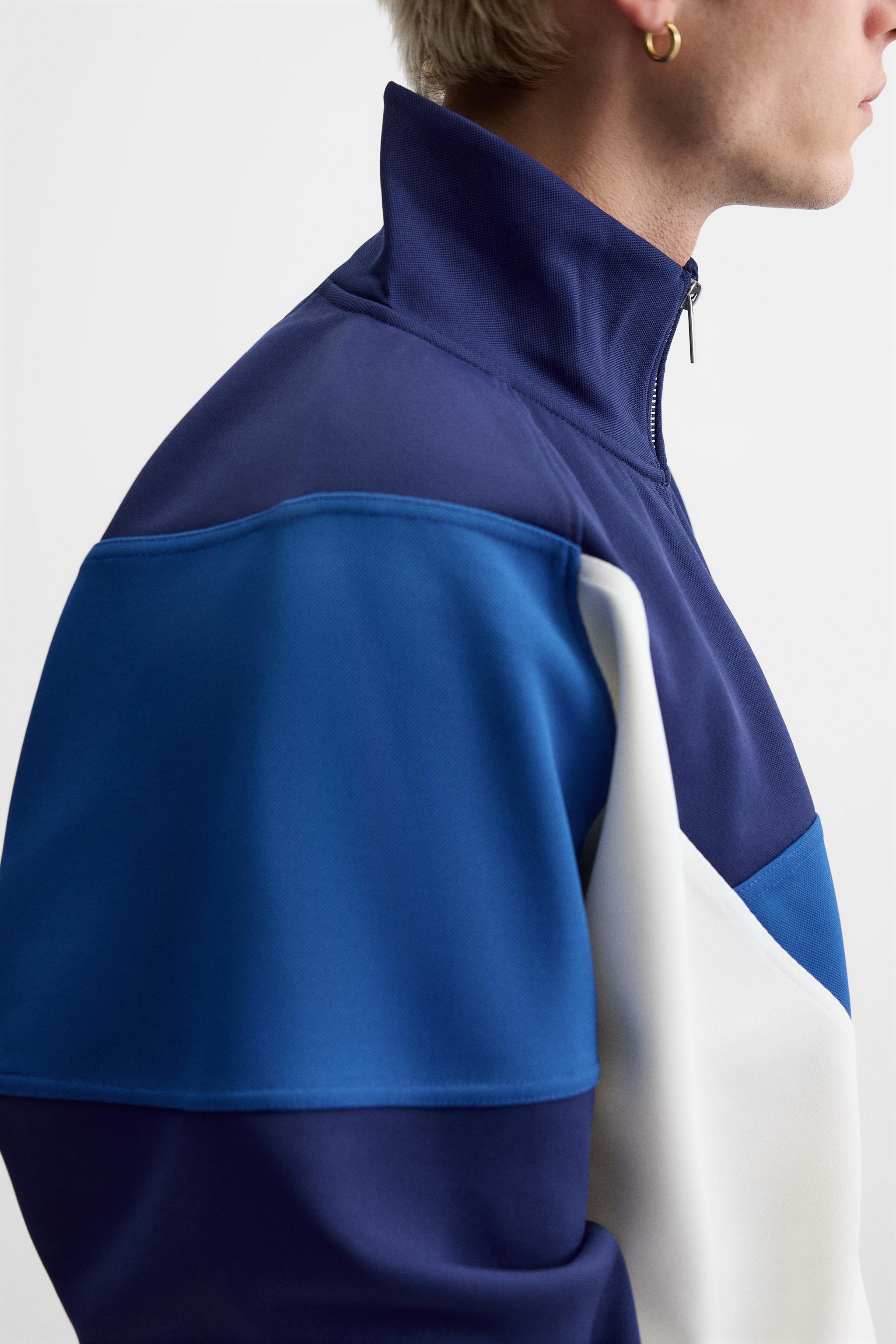 RETRO FOOTBALL JACKET - Blue | ZARA South Africa
