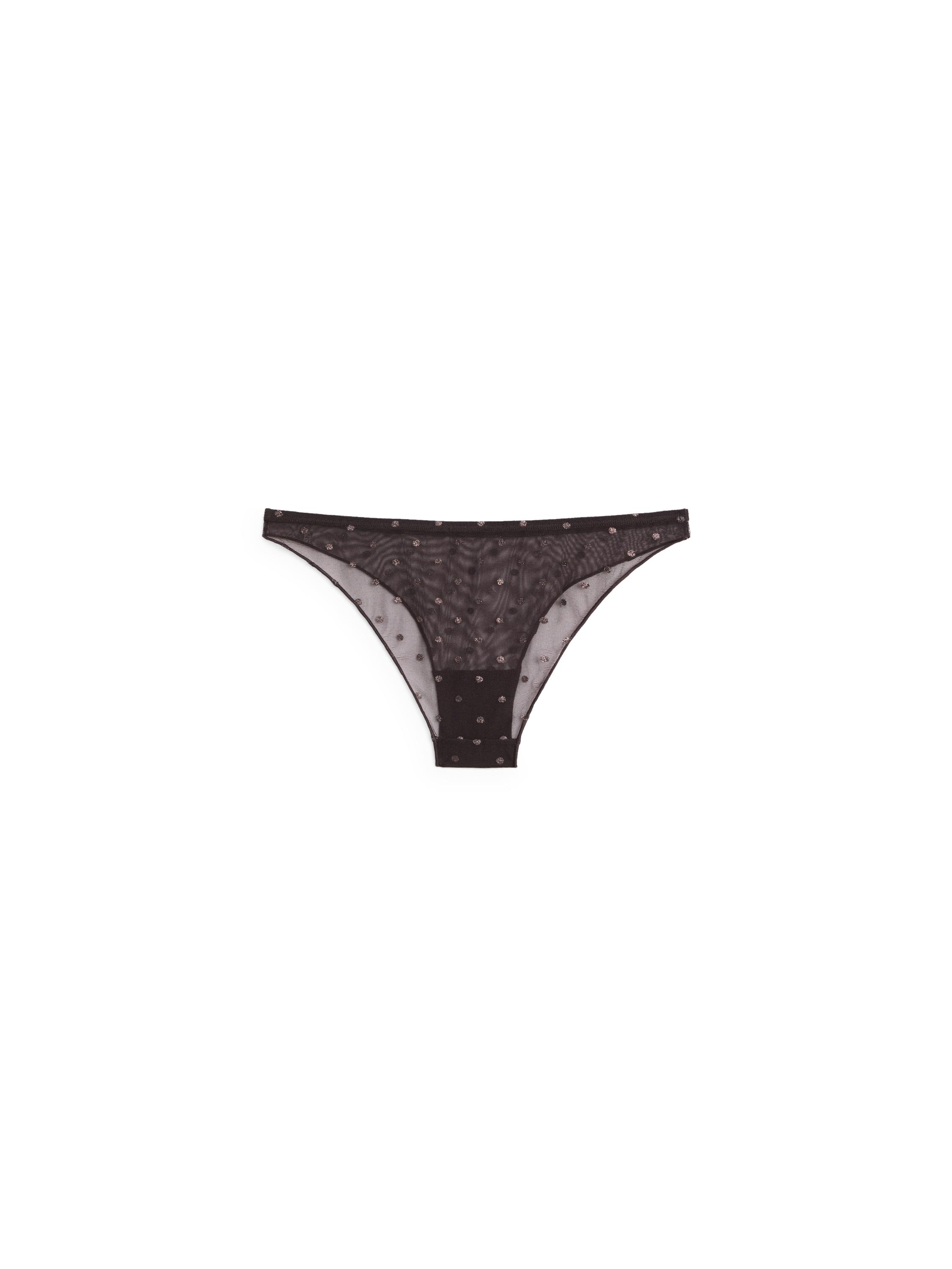 Culotte semi-transparent à pois