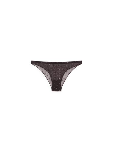 Zara Semi-sheer polka dot briefs - Black gold - Image 0