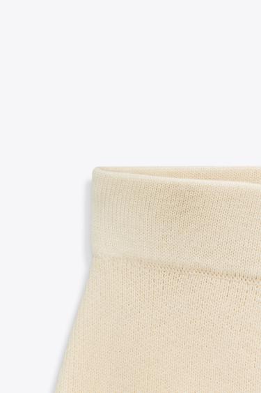 KNIT MINI SKIRT - Beige by Zara - Image 7
