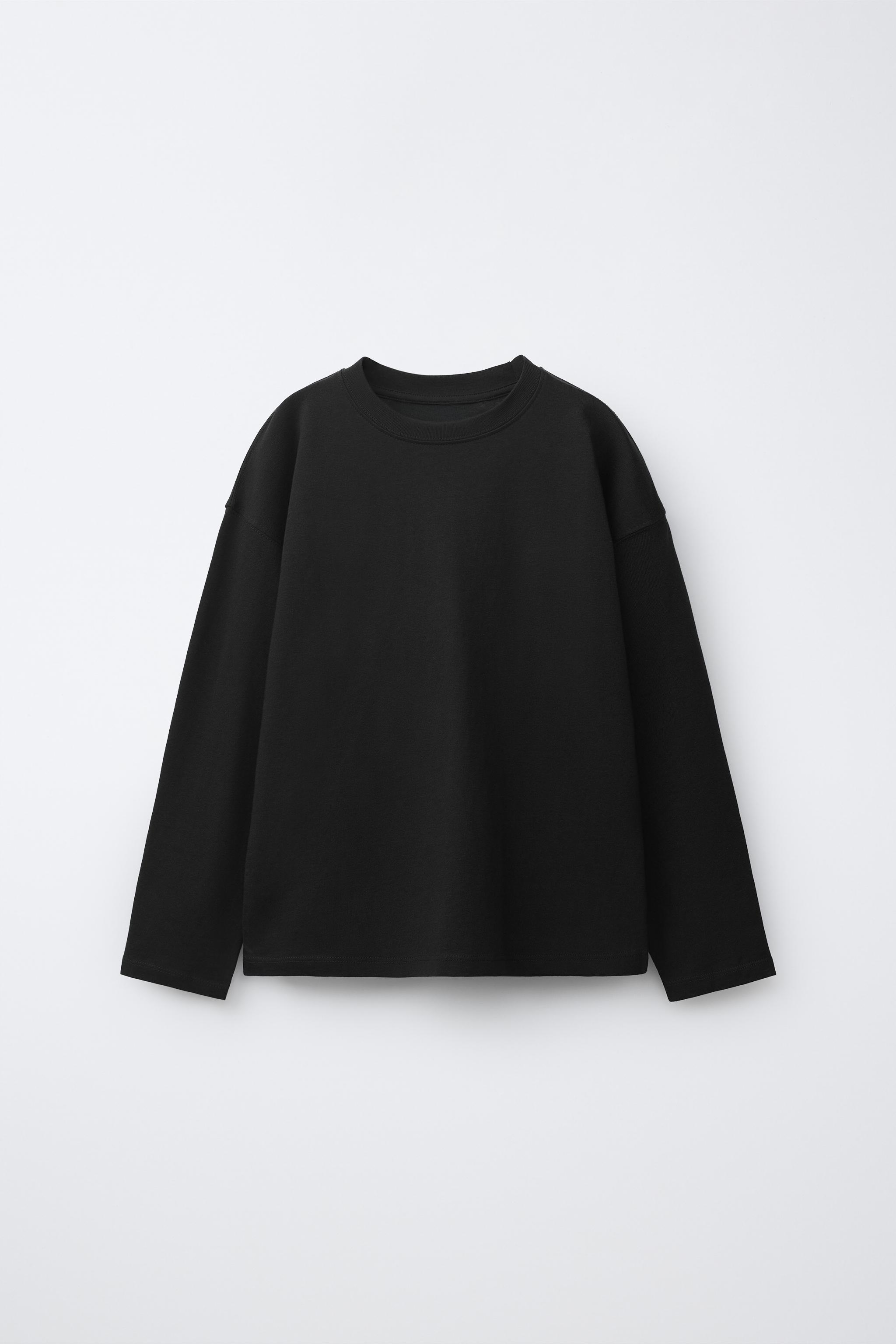 PLAIN T-SHIRT — Black