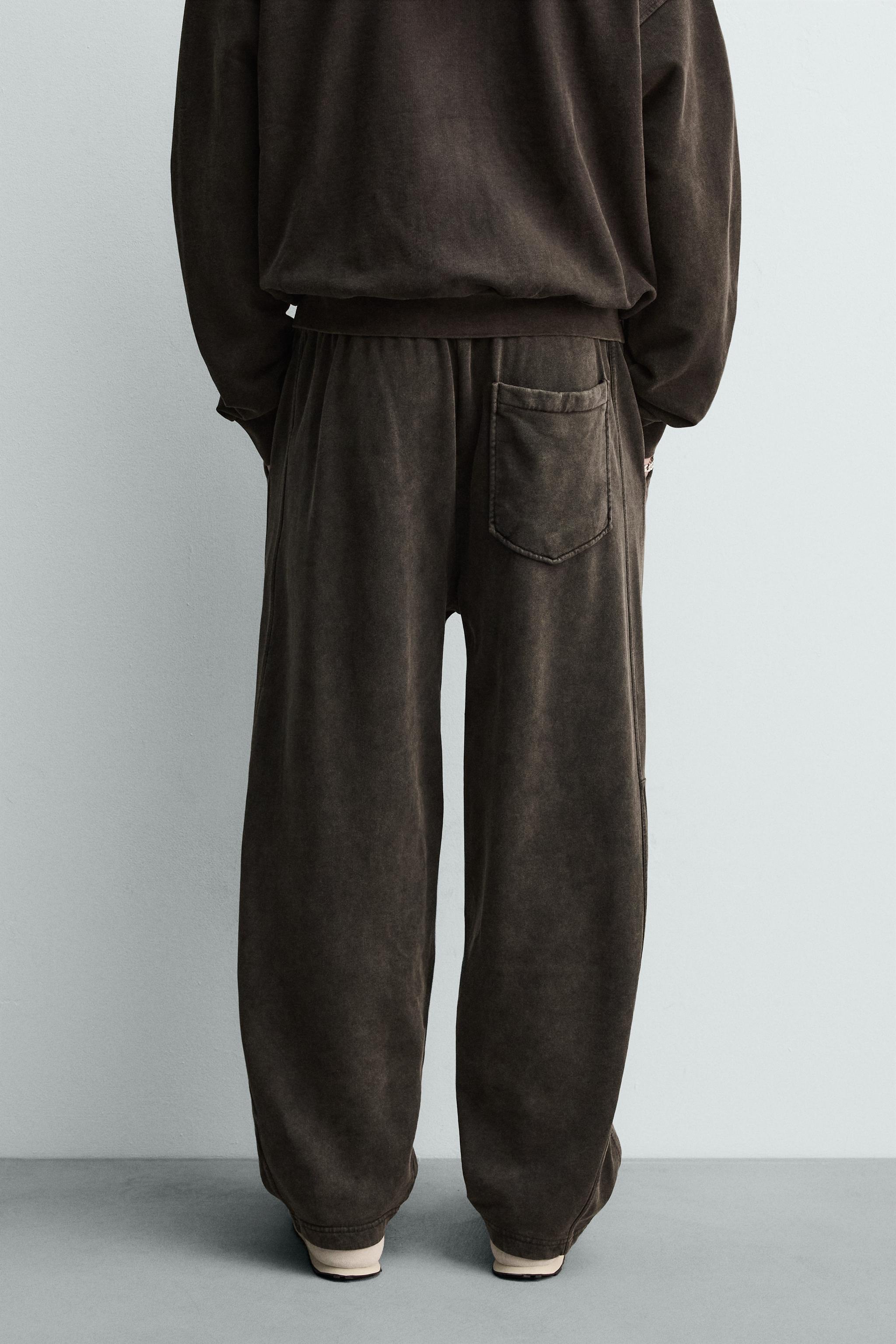 WASHED BALLOON FIT JOGGING PANTS