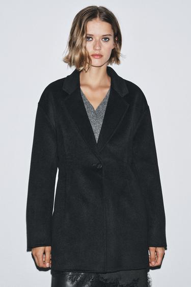 BLAZER AJUSTÉE AVEC LAINE ZW COLLECTION - Noir de Zara - Image 1