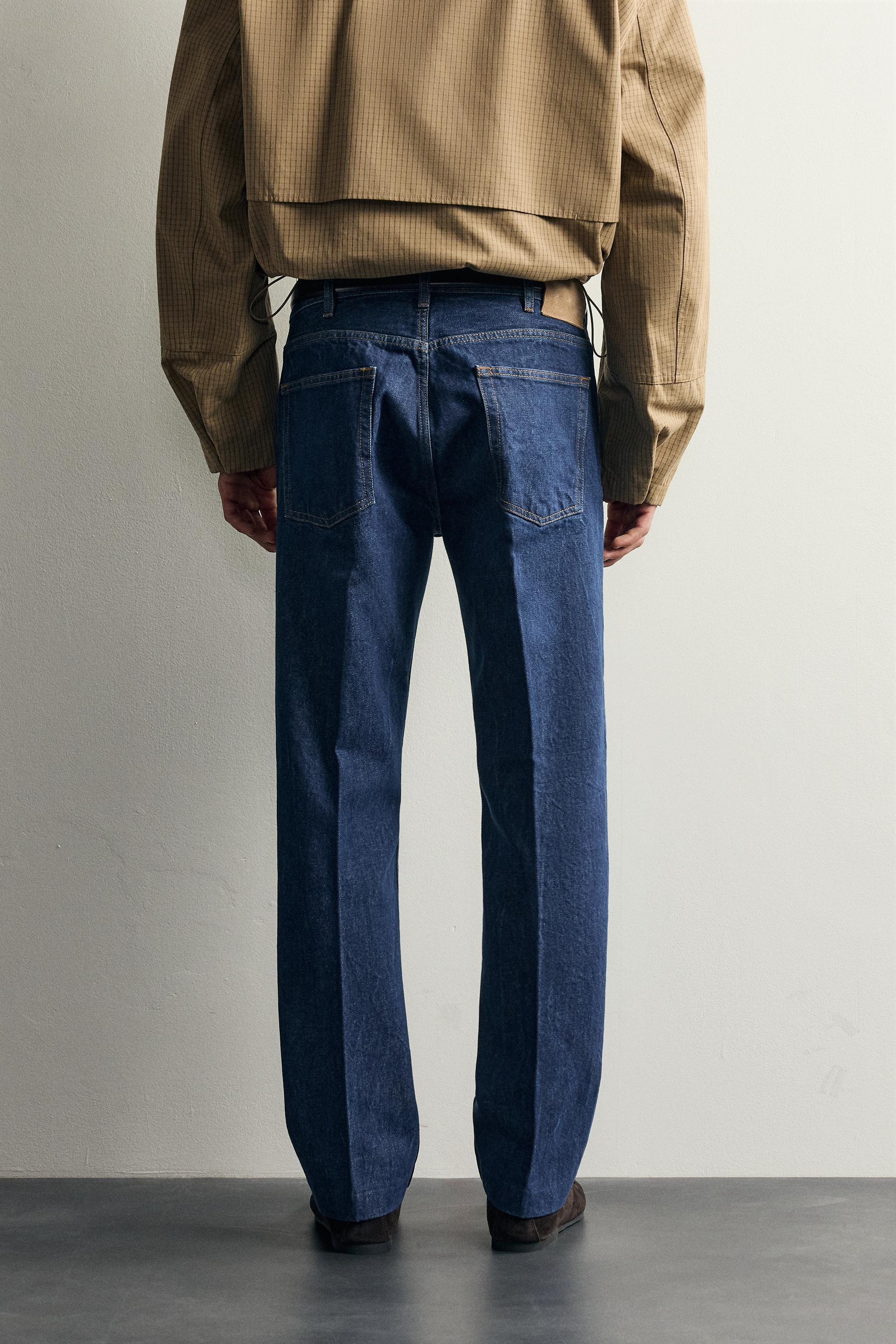 Мужские джинсы Zara AARON LEVINE X ZARA PRESSED BOOTCUT JEANS — фото 3