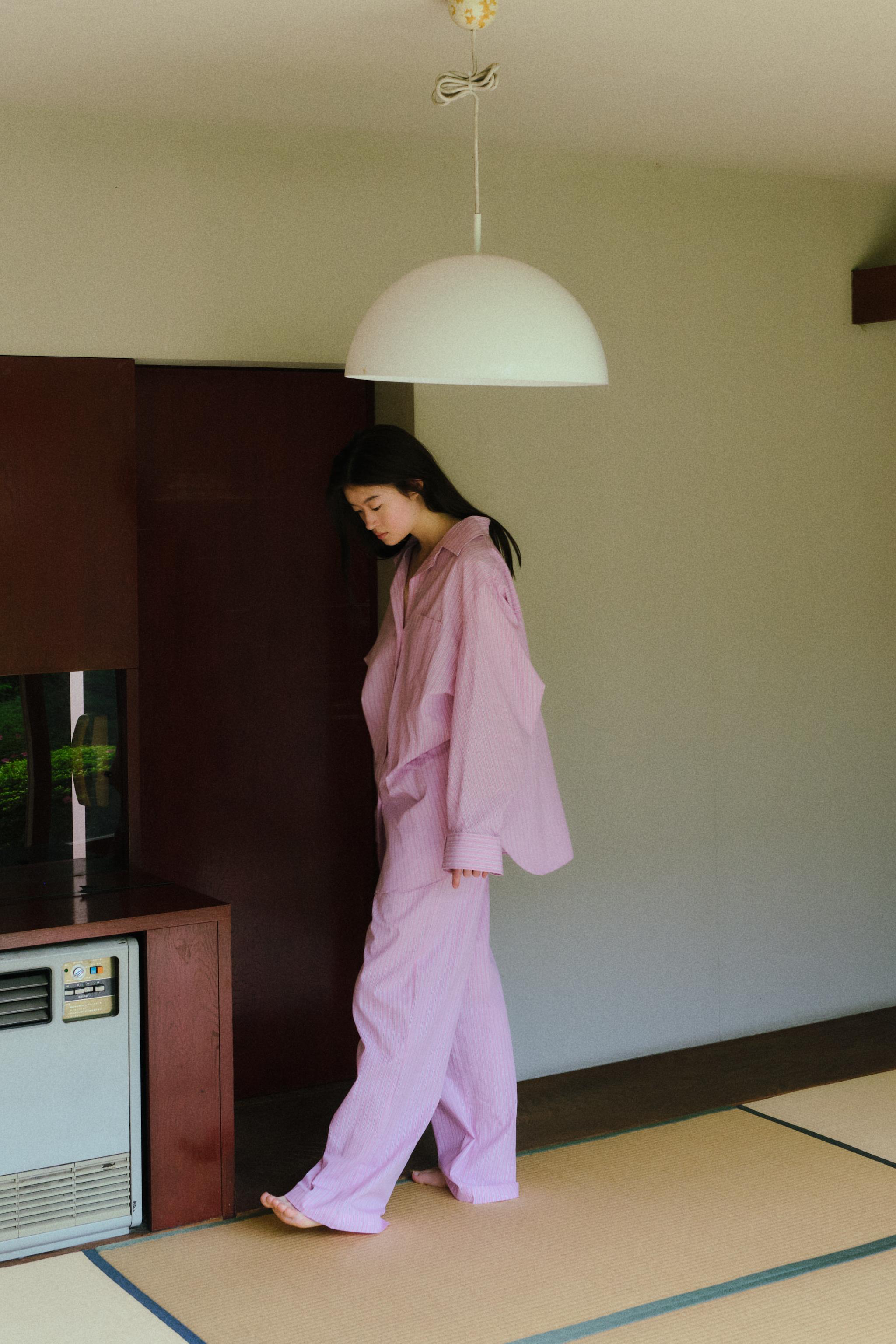 ZARA ストライプ柄ボクサーパジャマパンツ 6929/435 STRIPED BOXER PAJAMA PANTS - Pink / White | ZARA United States