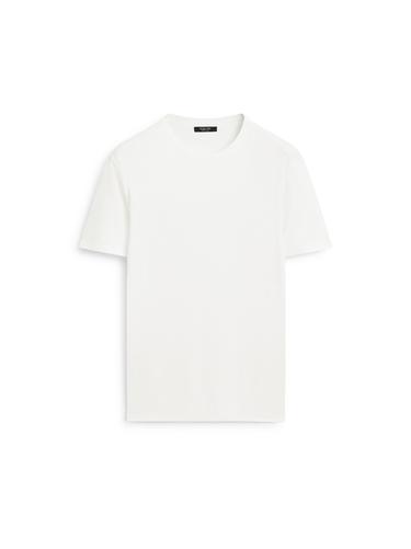 Zara 100% mercerised cotton T-shirt - Ecru