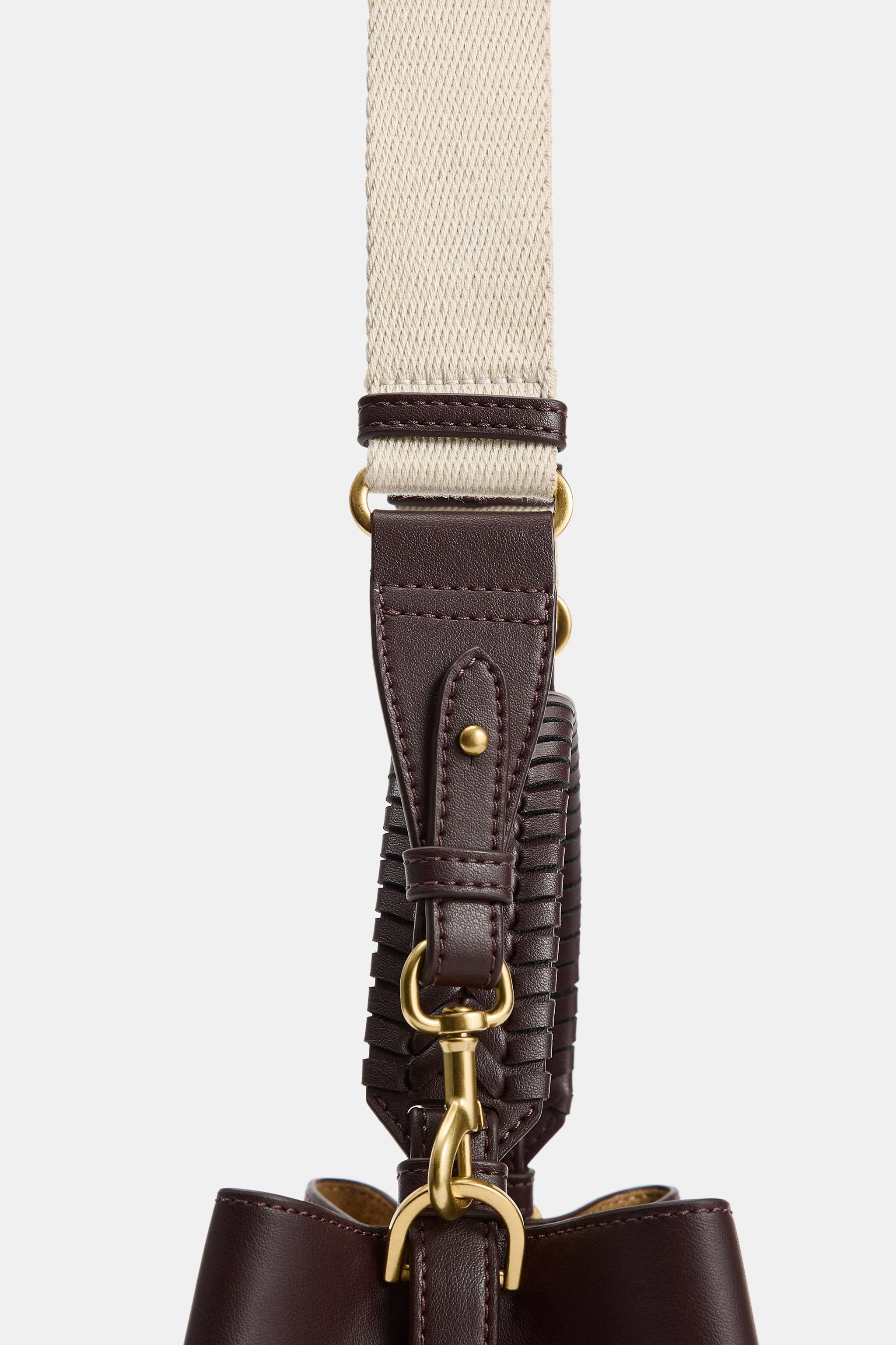Женские сумки Zara BRAIDED HANDLE HANDBAG — фото 9