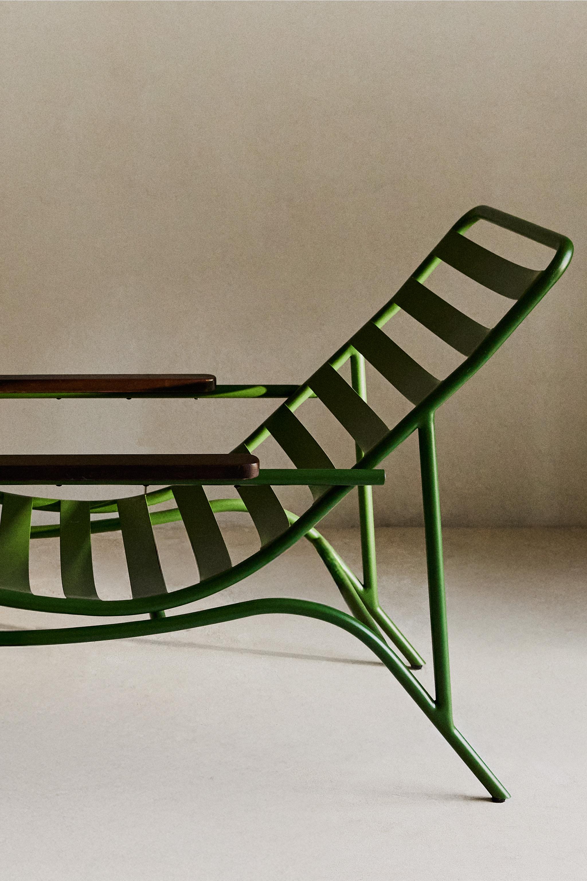 Zara METAL AND WOOD LOUNGER — фото 5