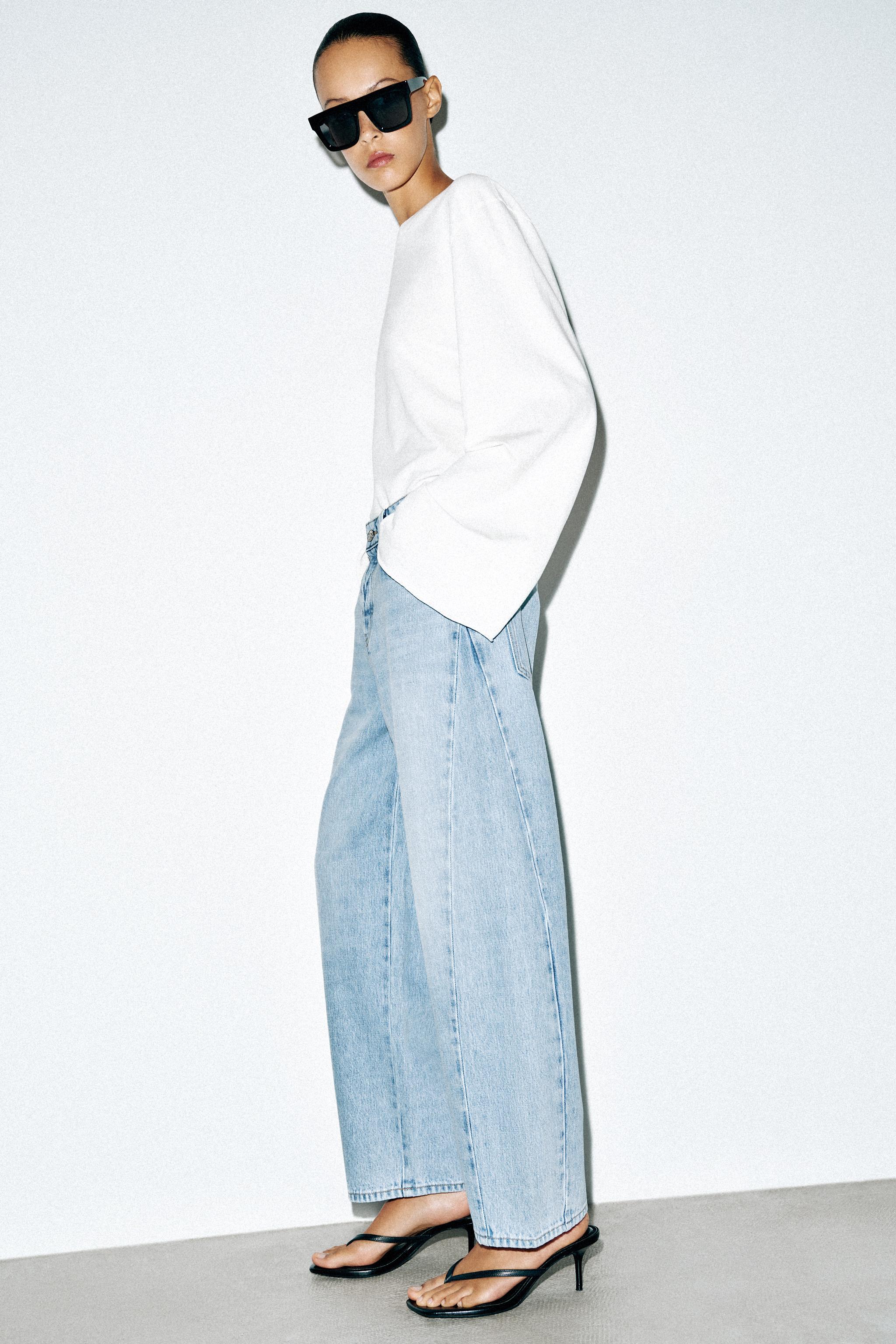 Женские джинсы Zara Z1975 HIGH RISE BARREL JEANS — фото 5