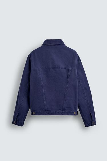 RELAXED FIT WASHED JACKET - Ink blue by Zara - Image 7