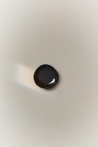 STONEWARE MINI PLATE WITH RAISED DESIGN - Brown by Zara - Image 4