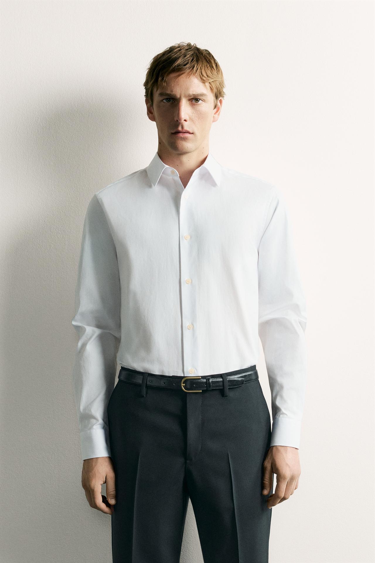 REGULAR FIT SHIRT — White