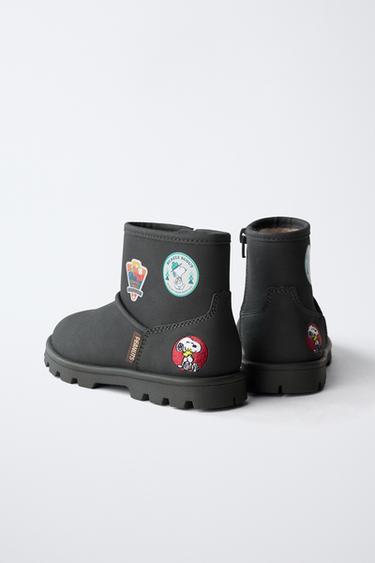 SNOOPY PEANUTS™ BOOTS - Black by Zara - Image 4