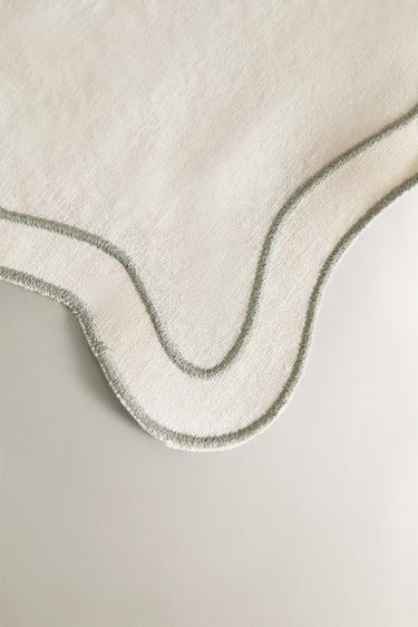 LINEN PLACEMAT WITH SCALLOPED EDGE - Bluish by Zara - Image 2