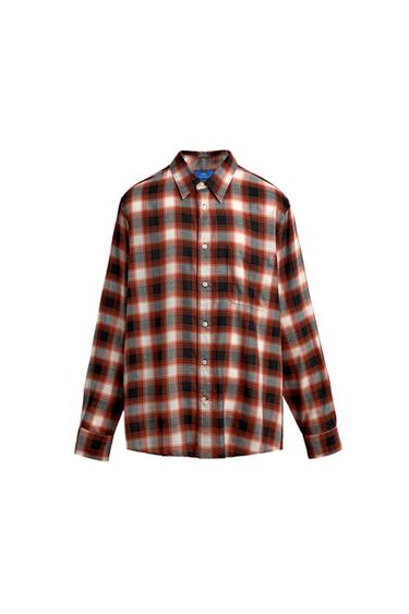 AARON LEVINE X ZARAチェック柄シャツレッドZaraのAARON LEVINE X ZARAチェック柄シャツ - レッド 