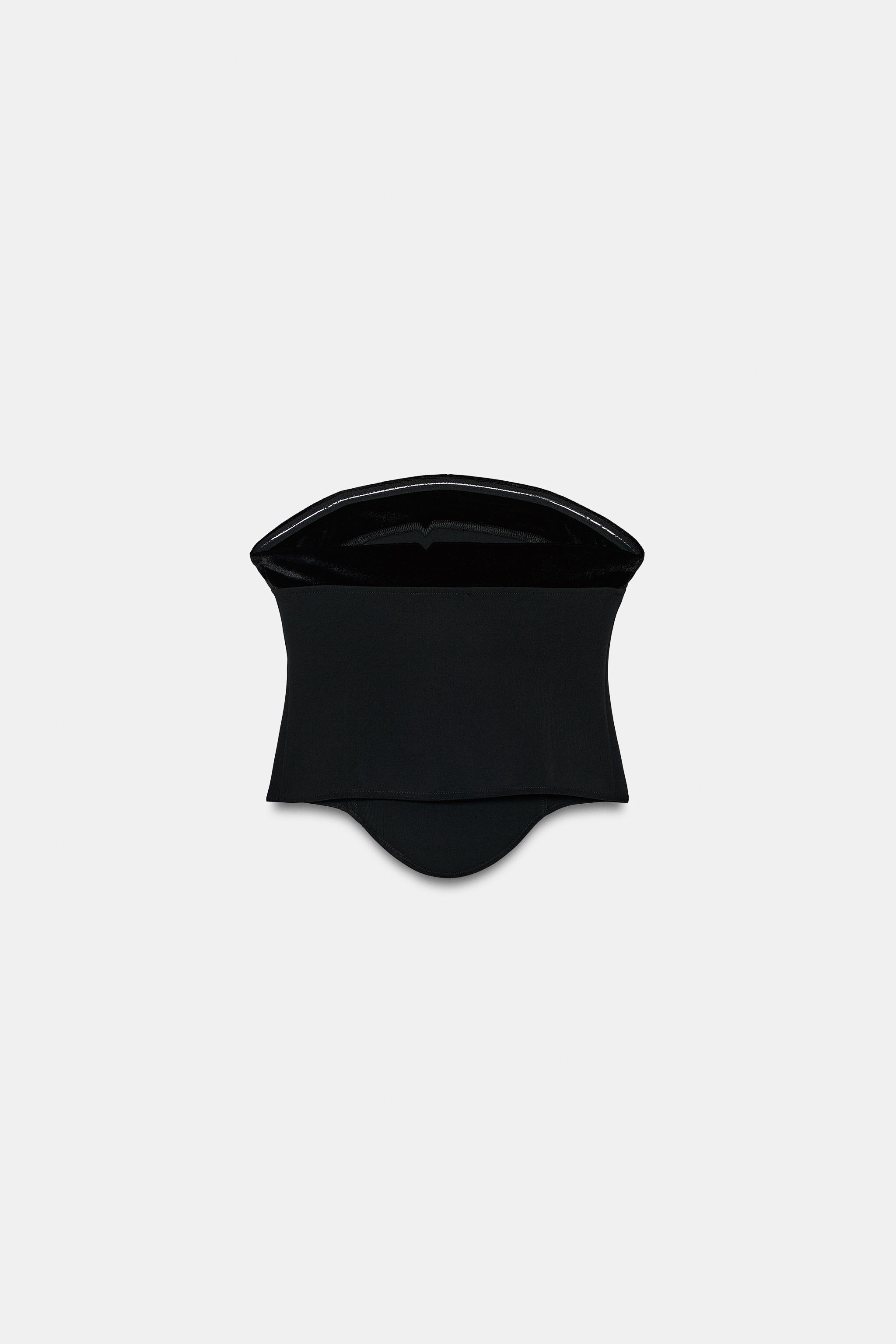 コンビネーションストレッチトップス - ブラック | ZARA Japan / 日本 コンビネーションストレッチトップス - ブラック | ZARA Japan / 日本