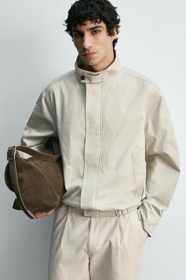LIGHTWEIGHT COTTON JACKET - Stone by Zara - Image 5
