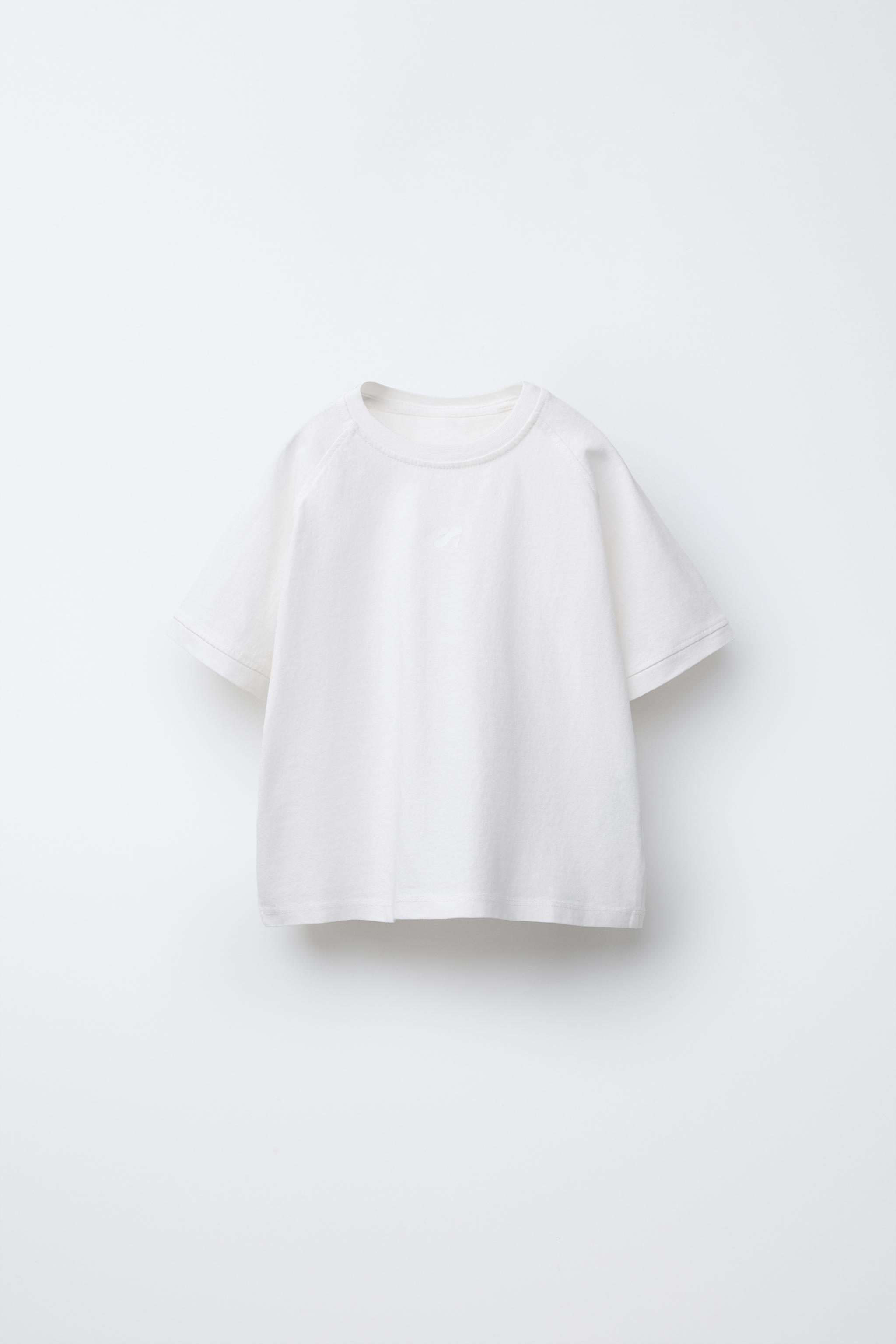 GARMENT DYE LOGO T-SHIRT - White | ZARA United States