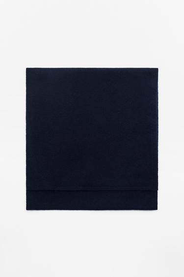 BASIC PLAIN SCARF — Ink blue 1