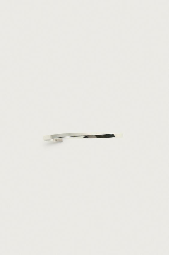 STAINLESS STEEL RIGID BRACELET - Silver by Zara - Image 4