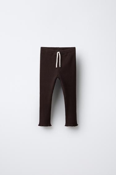 RIPPENSTRICK-LEGGINGS - Braun von Zara