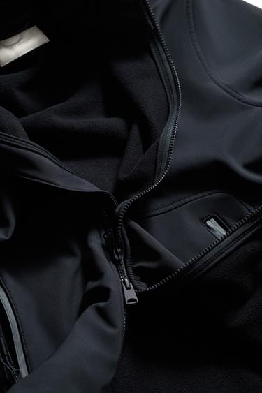 BLOUSON TECHNIQUE POLAIRE DÉPERLANT - Bleu marine foncé de Zara - Image 6