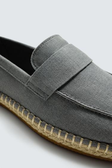 ESPADRILLES EN TISSU - Bleu de Zara - Image 5