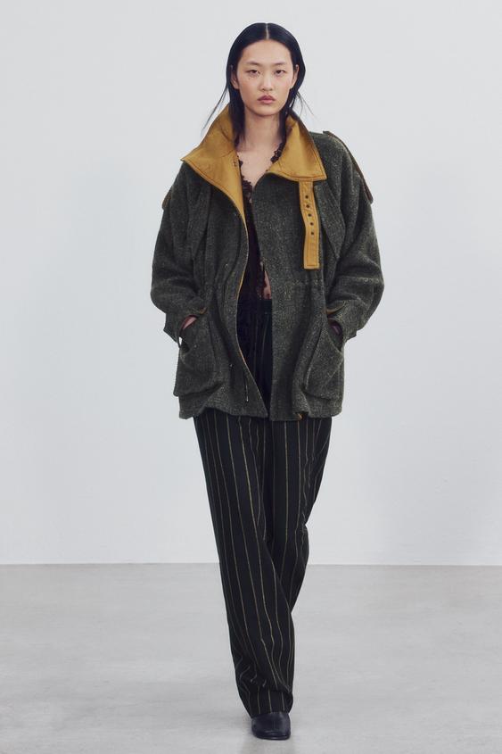 ZW COLLECTION COMBINED JACKET - Grey by Zara - Image 0