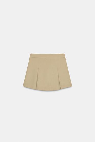 JUPE-PANTALON CARGO - Camel clair de Zara - Image 7