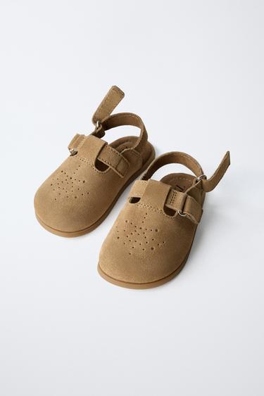 LEATHER CLOGS - Brown by Zara - Image 4