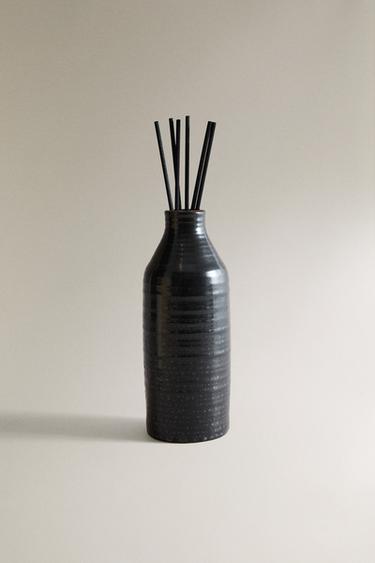(120 ML) VELVET CUIR REED DIFFUSER AND CERAMIC CONTAINER - Brown by Zara - Image 1