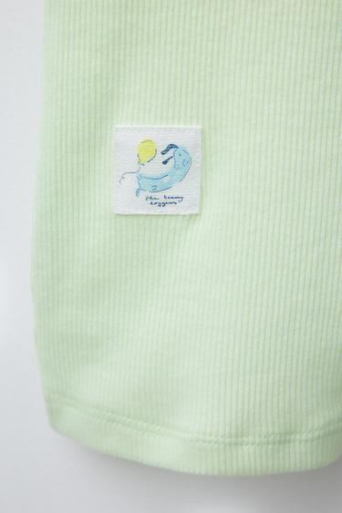 TWO-PACK OF DOG PRINT ALL-IN-ONE SLEEPSUITS - Lime by Zara - Image 4