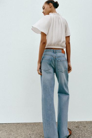 BLOUSE ROMANTIQUE À VOLANT - Blanc de Zara - Image 3