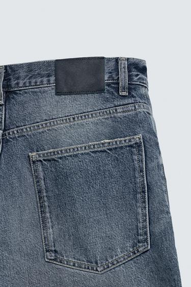 RELAXED FIT DENIM BERMUDA SHORTS - Blue by Zara - Image 9