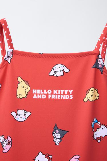 6-14 ANS/ MAILLOT DE BAIN HELLO KITTY AND FRIENDS © SANRIO - Rouge de Zara - Image 2