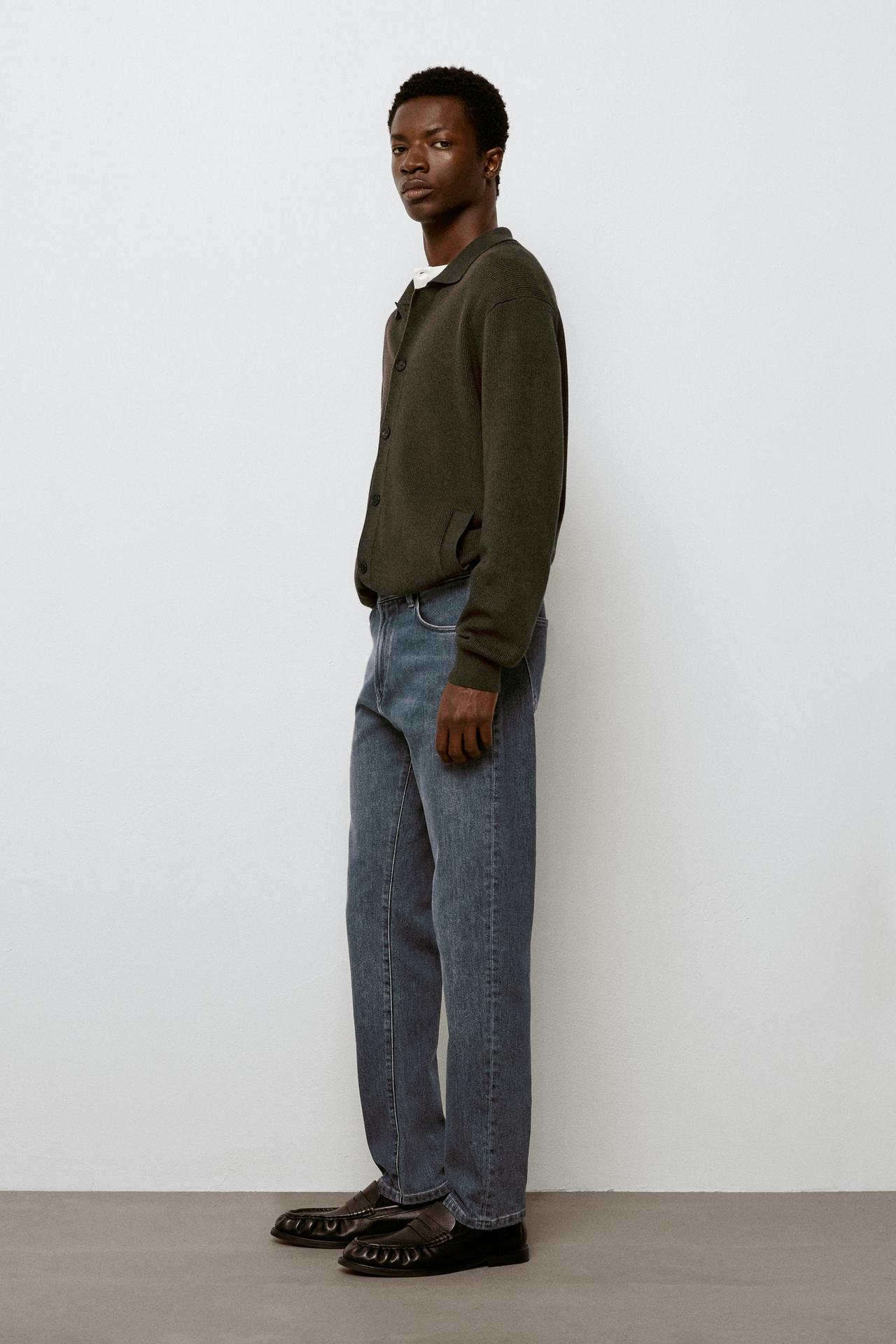 Enzymatic slim fit jeans — Bluish