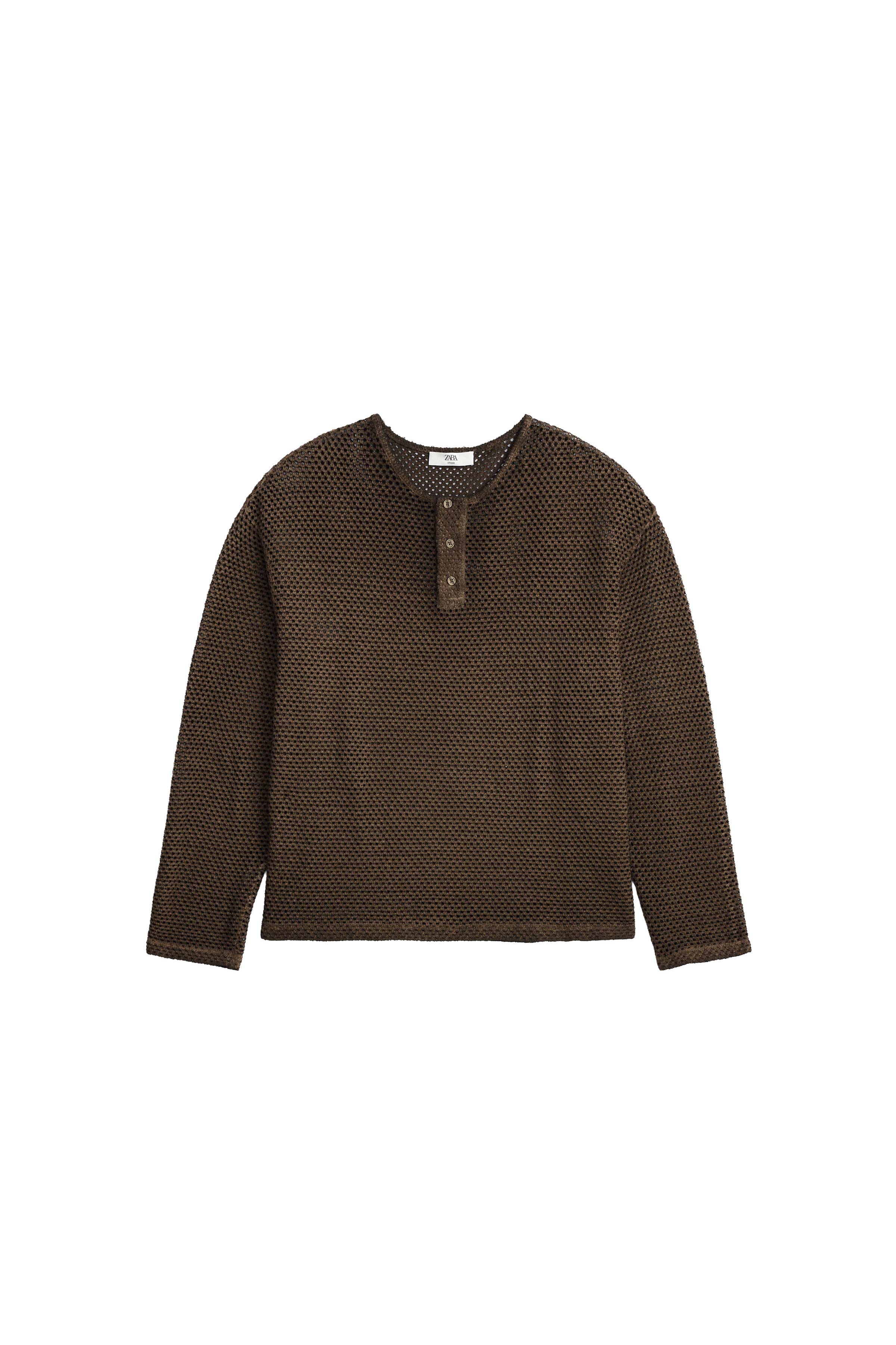 KROŞE DÜĞMELİ YAKA ÖRGÜ T-SHIRT