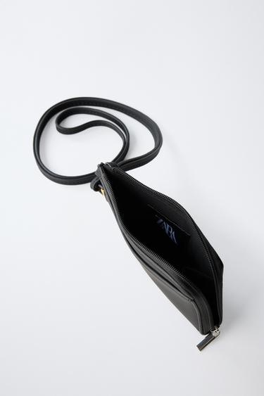PORTEFEUILLE DRAGONNE EFFET GOMMÉ - Noir de Zara - Image 3