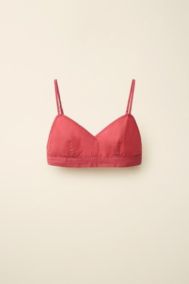 Zara POPLIN TOP CREATED BY CARAMEL LONDON X ZARA - Red