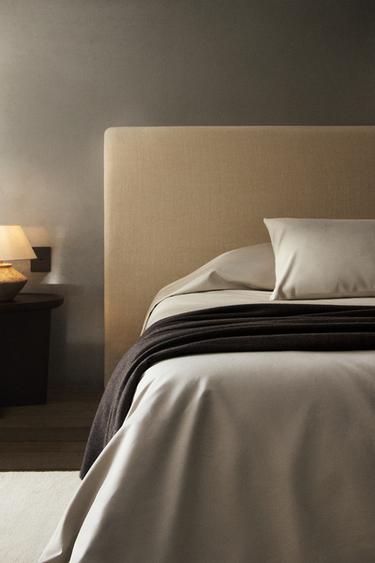 SATEEN DUVET COVER (1000 THREAD COUNT) - Grey by Zara