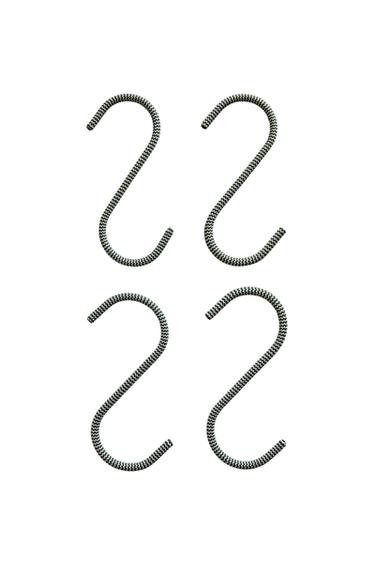 PACK OF HOOKS (PACK OF 4) - White / Green by Zara
